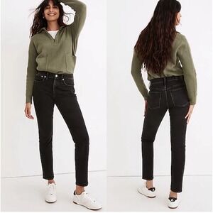 Madewell Tomboy Straight Jeans Black Wash Size 27